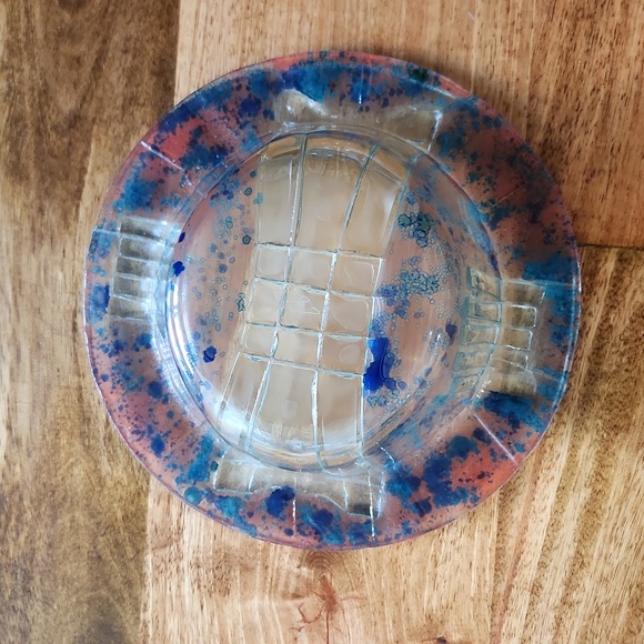 {Peter Crisp} Australia Glass Art Multi-Layer Bowl with Signature - Picture 4 of 11